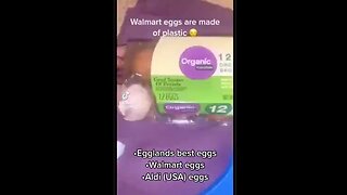 Are you eating the plastic eggs from Walmart?