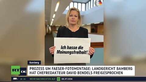 Satire erlaubt: David Bendels gewinnt Prozess gegen Nancy Faeser in zweiter Instanz