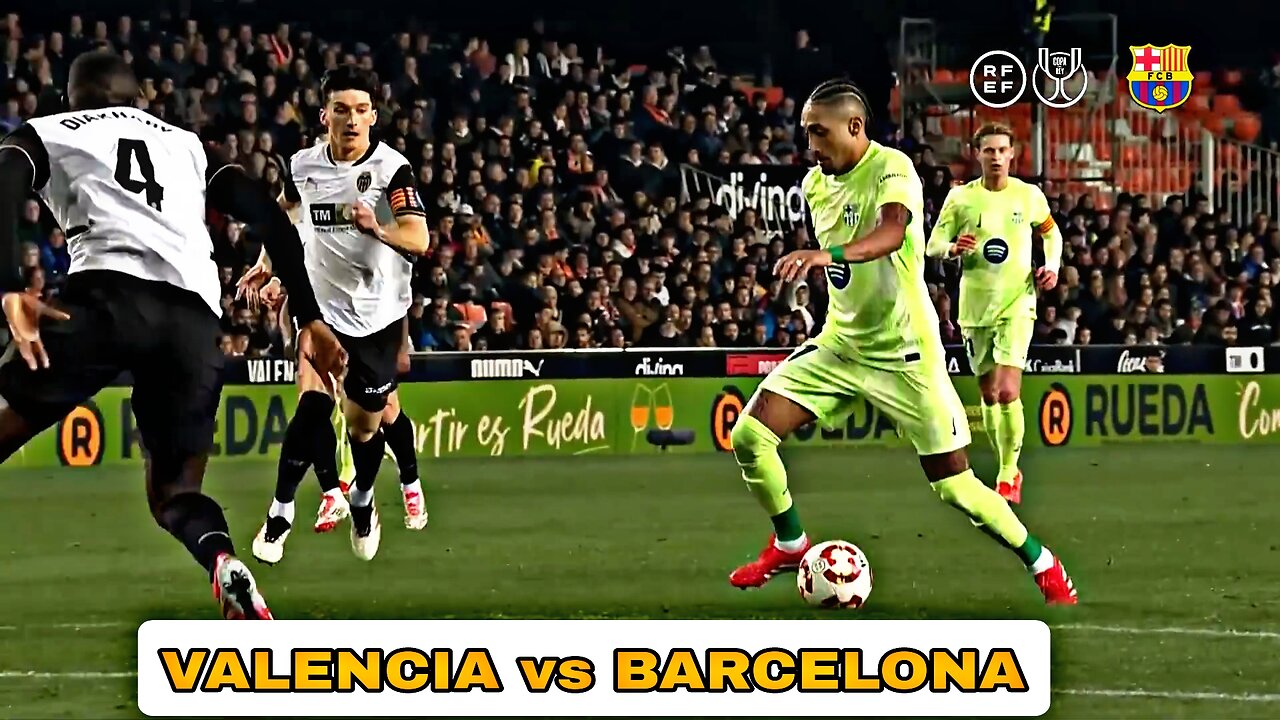 BARCELONA VS VALENCIA 5-0 THRASHING in Copa del Rey Quarterfinals | HIGHLIGHTS