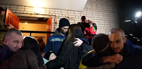 'I'm euphoric': Joyful moments of Ukrainian prisoners of war reunited with their families