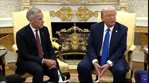 Trump and Carney hold meeting at the White House