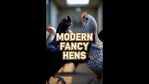 Modern Rare Fancy Hens 😳🐔 | Ayam Cemani vs Silver Lace