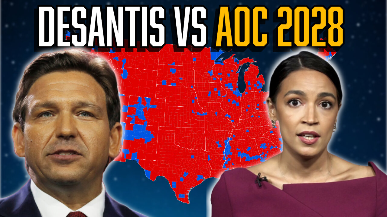 Ron DeSantis Vs AOC - 2028 Presidential Prediction