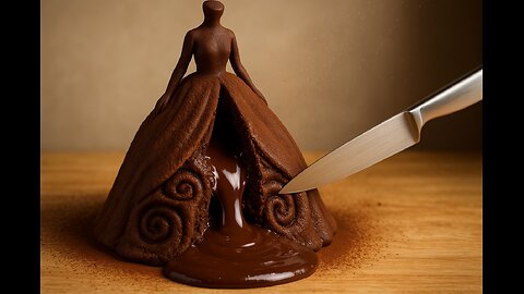 Chocolate Ensemble Skirt Cake – FlavorVille Epic Creation 🍫👗🔥