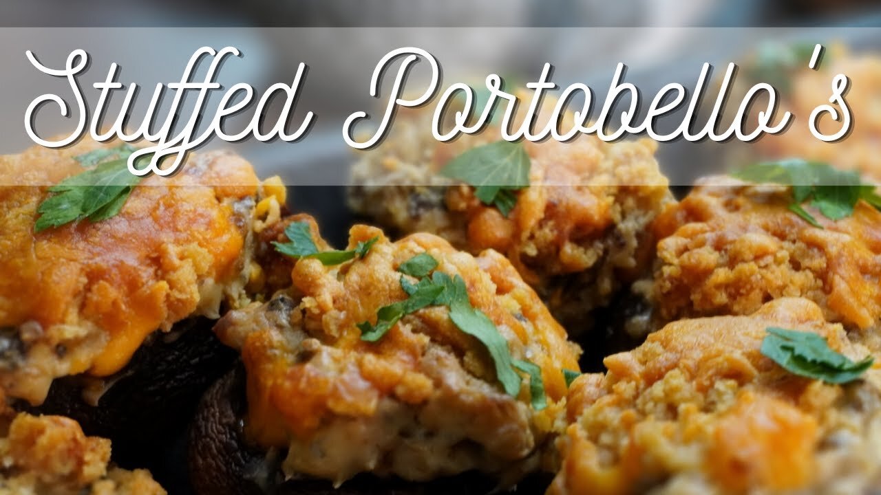 Savory Stuffed Portobello Mushrooms 🍄