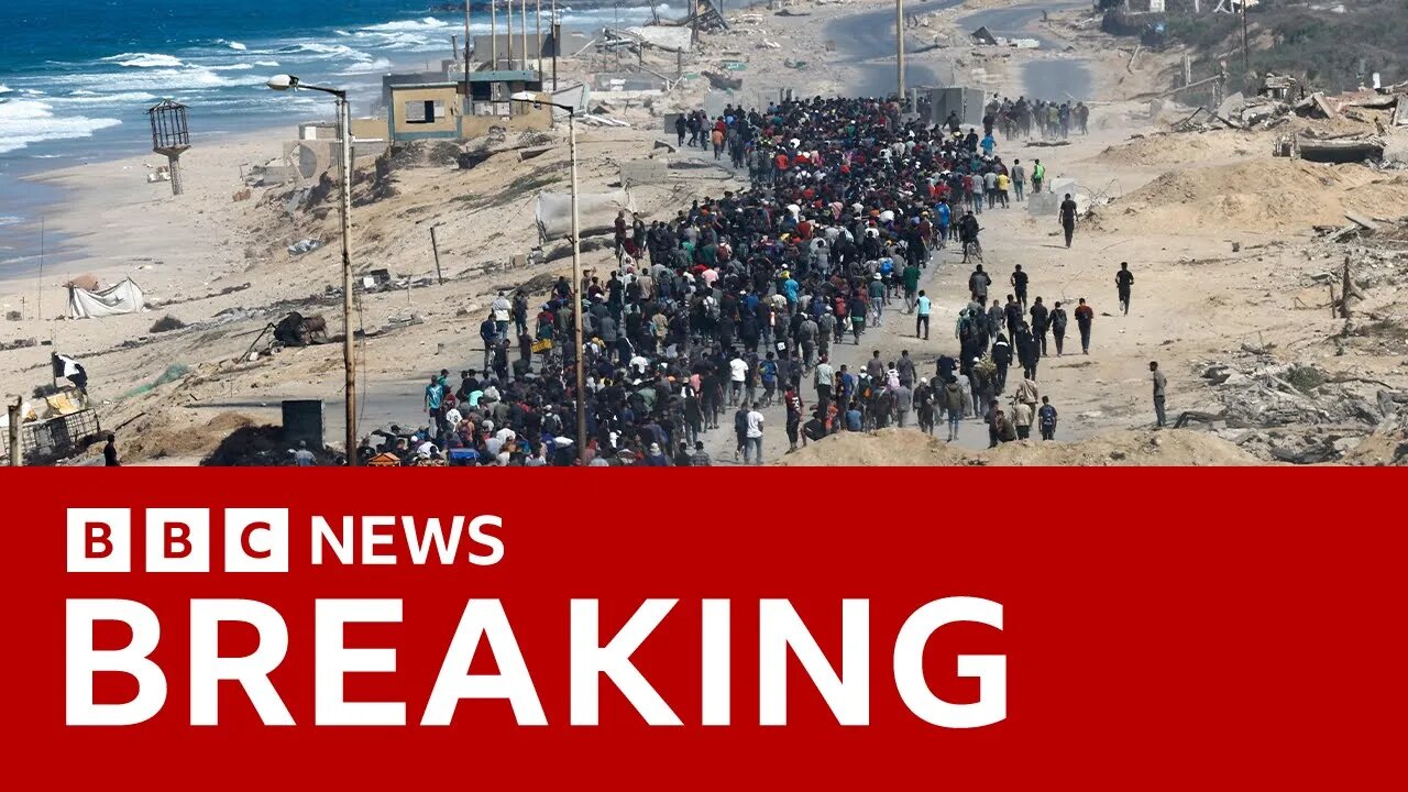 Israeli military says ceasefire in effect after pulling back from parts of Gaza | BBC News