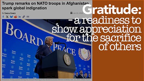 Trump, NATO, Afghanistan and Gaza