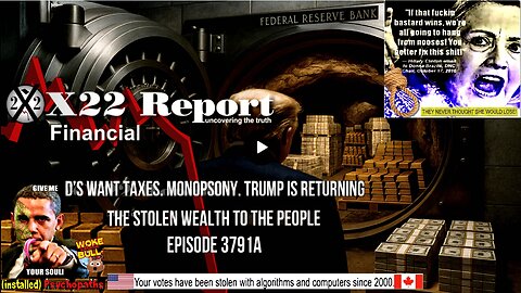 Ep 3791a - D’s Want Taxes, Monopsony, Trump Is Returning The Stolen Wealth To The People