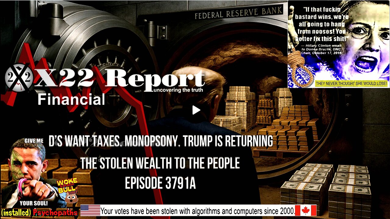 Ep 3791a - D’s Want Taxes, Monopsony, Trump Is Returning The Stolen Wealth To The People