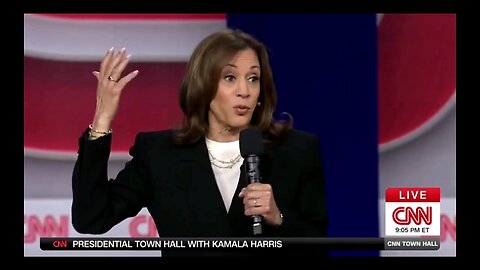 Just Kamala Harris ranting during a CNN Town Hall about Donald Trump being a "fascist"