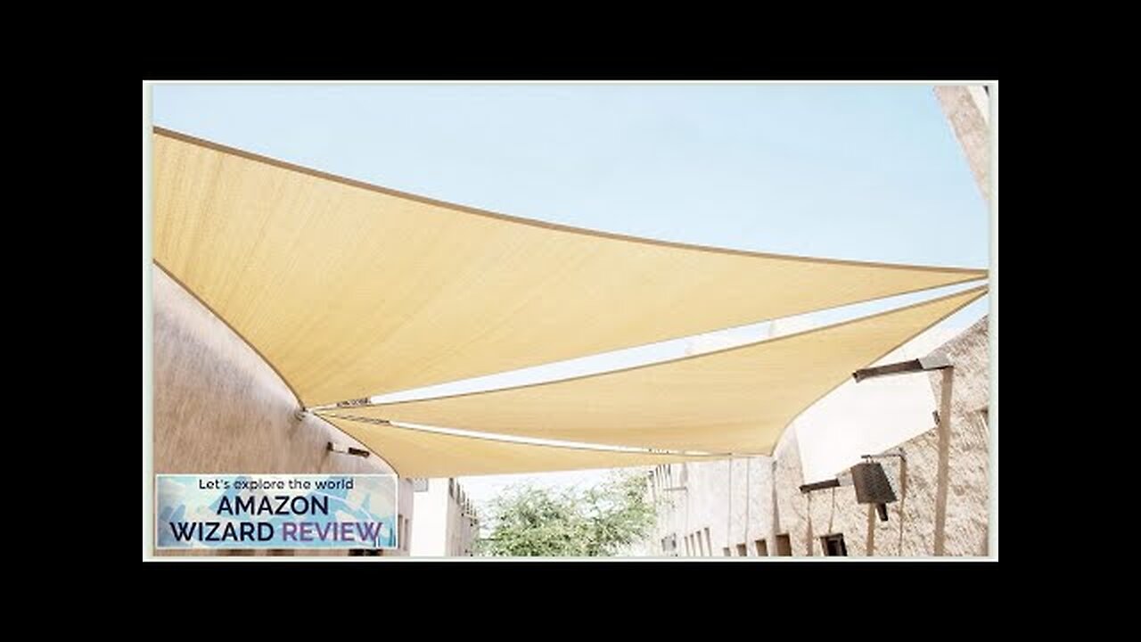 ColourTree 8' x 8' x 8' Beige Sun Shade Sail Triangle CTSLT8 Review