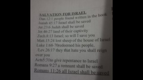 Entertainment: (3) Salvation for Israel