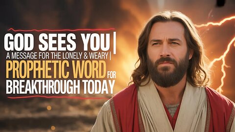 God Sees You | A Message for the Lonely & Weary | Prophetic Word for Breakthrough Today