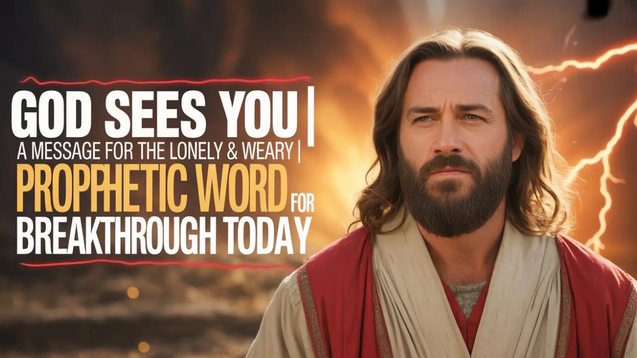 God Sees You | A Message for the Lonely & Weary | Prophetic Word for Breakthrough Today