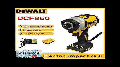 DEWALT DCF 850 20V Impact Driver 205NM Wireless Drill Brushless Motor Rechargeable Review