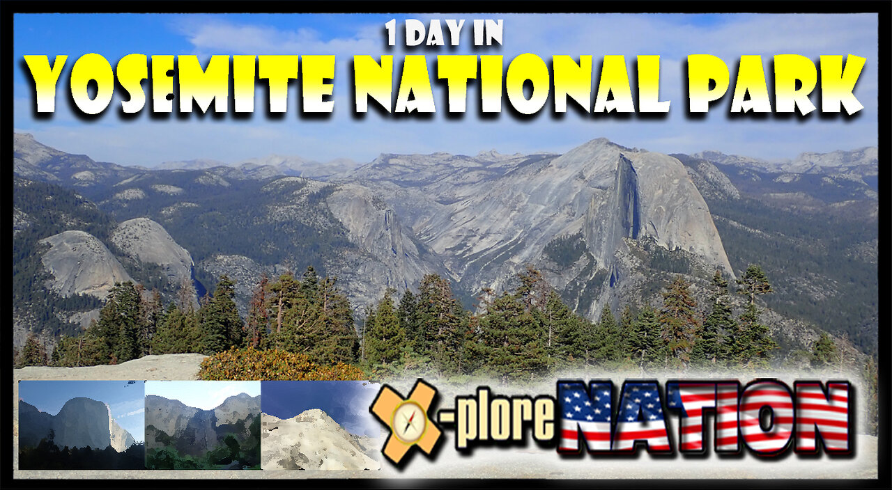 1 Day in Yosemite National Park, CA (Bridalveil Falls, El Cap, Yosemite Falls, & Sentinel Dome)