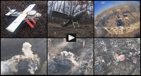 Russian Molniya-2 UAV with TM-62 Anti-tank mine warhead in action