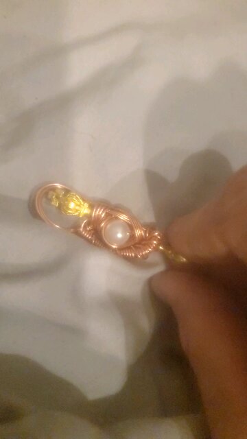 Copper Wirewrap spoon art