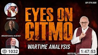 EYES ON GITMO - JMC w/ Juan O' Savin, Brigadier (R) Gen Blaine Holt JMC w/ Juan O'Savin, retired Brigadier General Blaine Holt, & Lt Colonel Matt Mack