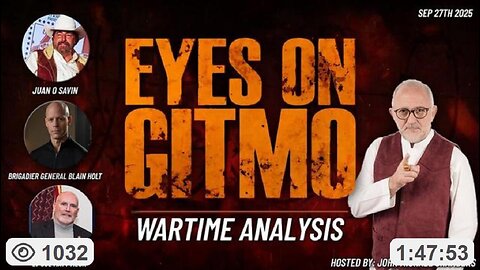 EYES ON GITMO - JMC w/ Juan O' Savin, Brigadier (R) Gen Blaine Holt JMC w/ Juan O'Savin, retired Brigadier General Blaine Holt, & Lt Colonel Matt Mack