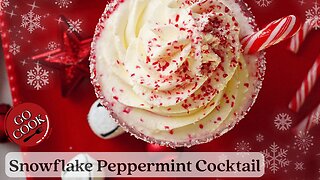 ❄️ Snowflake Peppermint Cocktail | The Most Magical White Christmas in Cocktail Form!