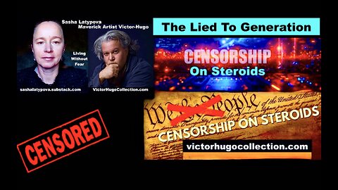 Big Pharma Covid Psyop Sparks Information War On Steroids Censored Artists Sasha Latypova VictorHugo