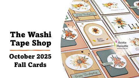 The Washi Tape Shop | October 2025 Fall Cards