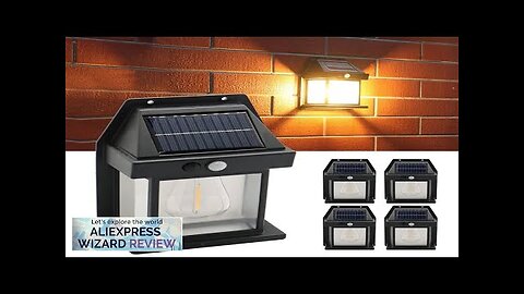 Solar Tungsten Night Lamp Intelligent Motion Sensor Wall Lamp 3 Lighting Modes Review