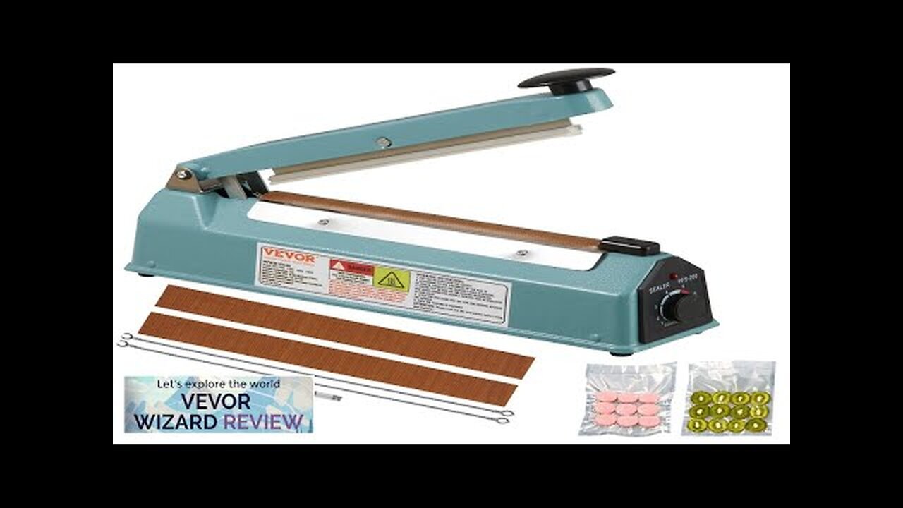 VEVOR Impulse Sealer 8 inch Manual Heat Seal Machine with Adjustable Heating Review