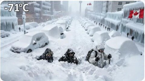 CHAOS Winter Storm FREEZES Toronto, Airports Shut, Highways Vanish & Homes BURIED!