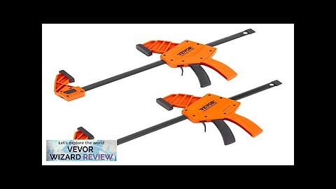 VEVOR Bar Clamps for Woodworking 2-Pack 12" One-Handed Clamp/Spreader Quick-Change F Clamp Review