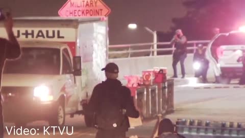 California Authorities Open Fire In Uhaul Backing Into Police Line