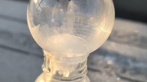 Fascinating timelapse of bubble freezing