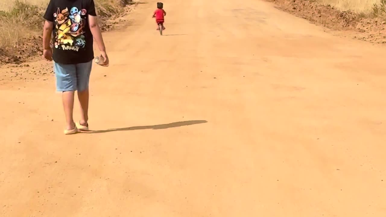 Little Boy Falls Off Bike