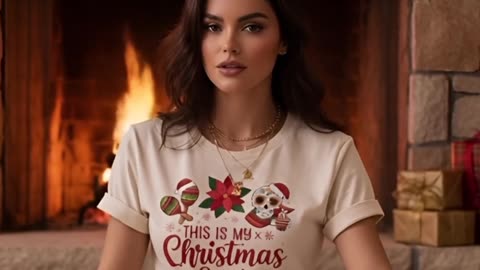 Can’t believe I’m saying this… but this Christmas tee made me love winter #cozyvibes #holidaystyle