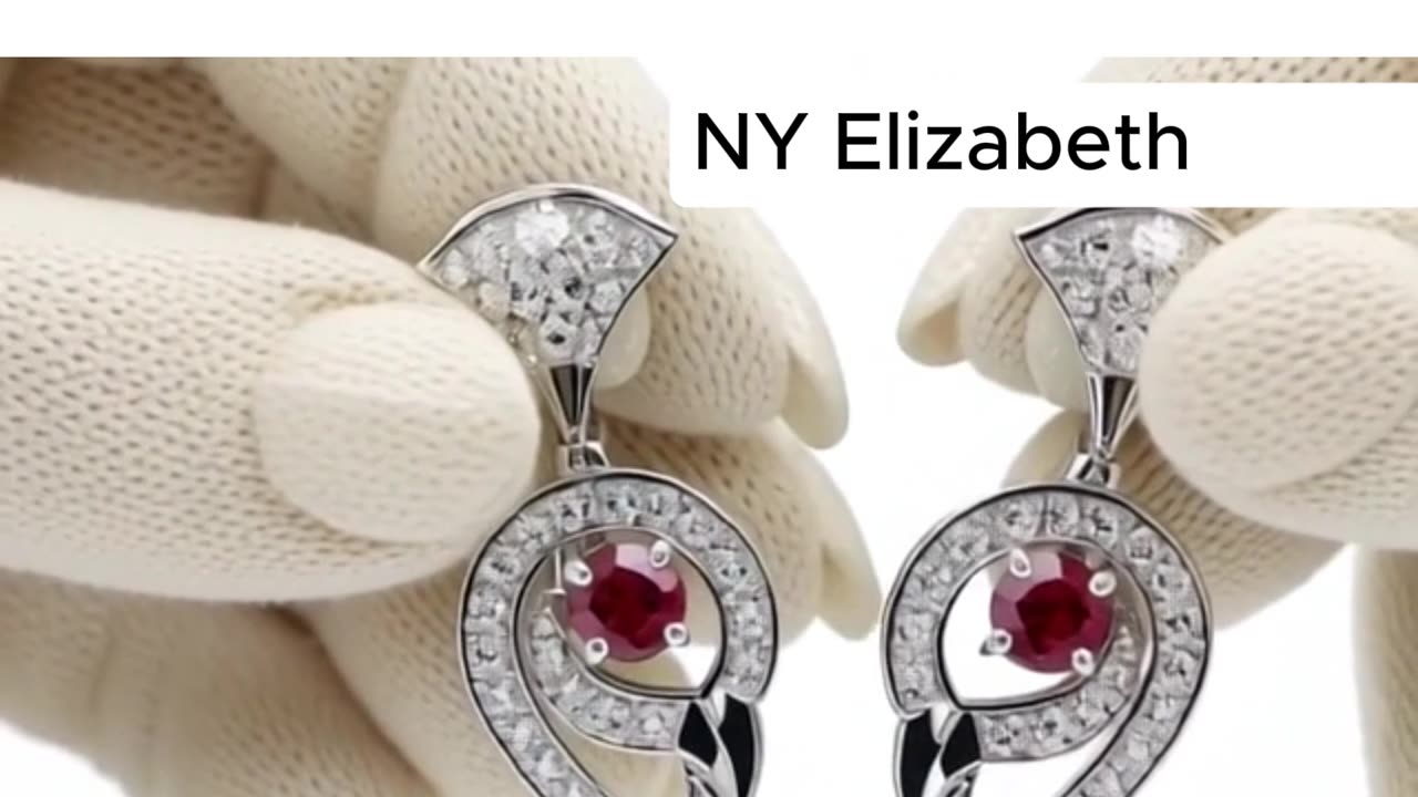 BVLGARI EARRING K18 WHITE GOLD