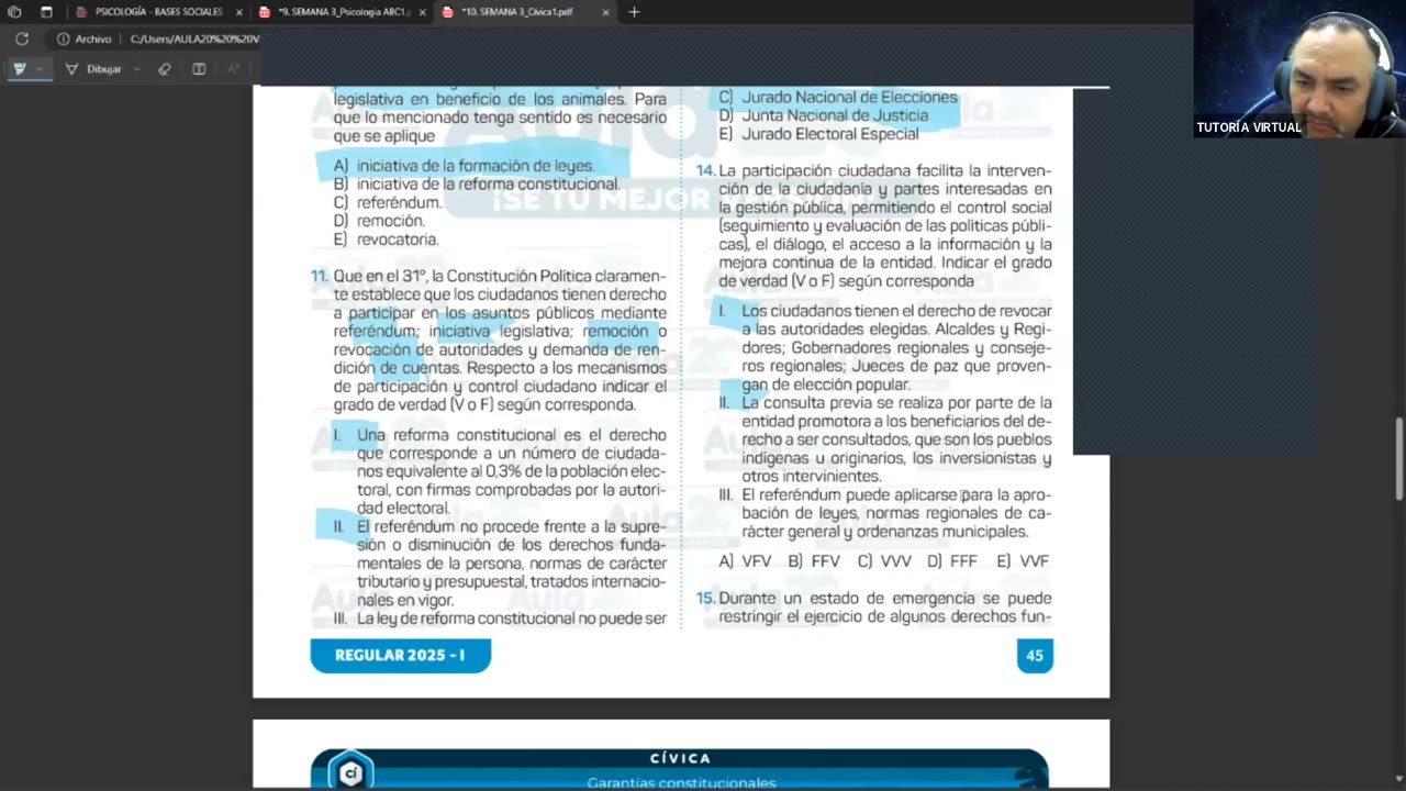 AULA 20 REGULAR 2025 - 1 | Semana 03 | Cívica