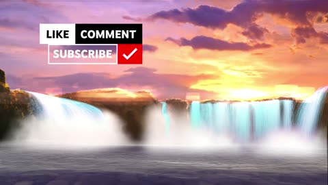 Relaxing Waterfall Sounds with Gentle Piano | Peaceful Nature Ambiance for Calm and Focus