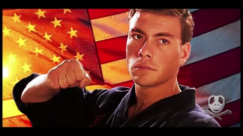 Jean Claude Van Damme in a Media Litter Sandwich