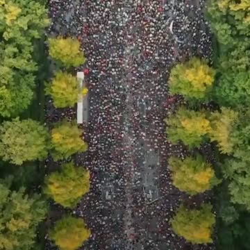 “Tens of thousands of protesters took to the streets of the German capital on Saturday in solidarity with Palestinians in Gaza”