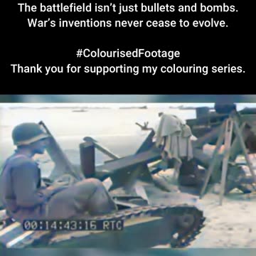 Captured Technology US Troops Handle RC Mine #ColourisedHistory