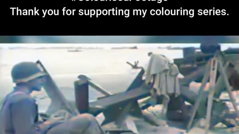 Captured Technology US Troops Handle RC Mine #ColourisedHistory