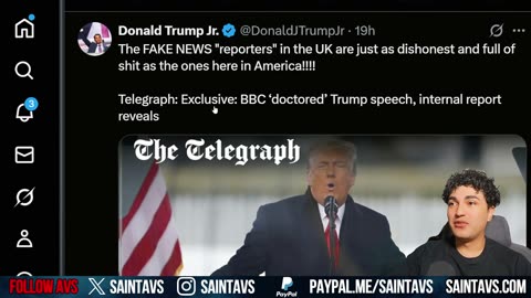 Saint AVS - BBC, Trump & Tommy Robinson_ The Clip EVERY Brit Must See