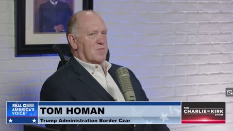 Border Czar Tom Homan Gets Emotional Talking About Charlie Kirk