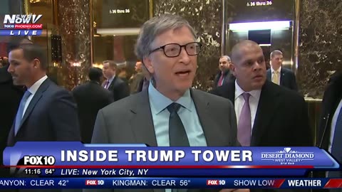 BILL GATES Meets with Donald Trump at Trump Tower - Discusses "Innovation" -FNN