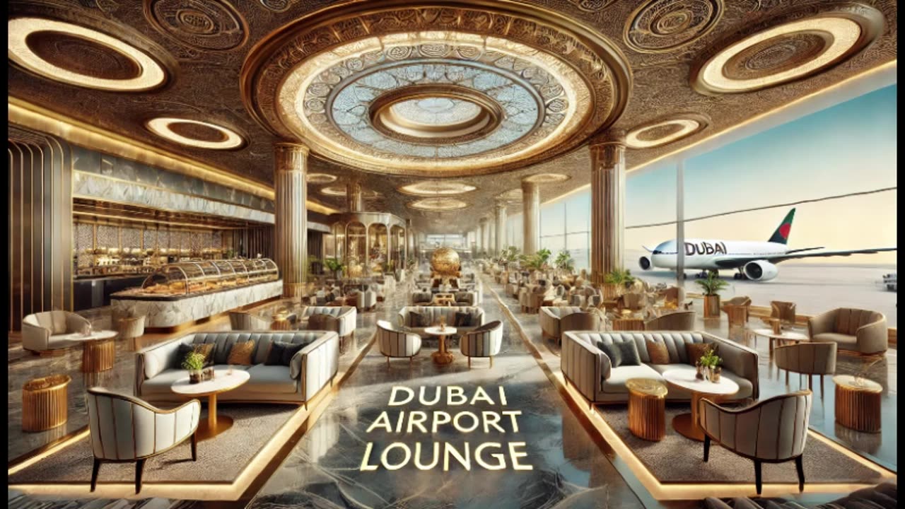 ⭐Dubai Airport Sky Lounge Vibes 🌟: 🥂 A Journey of Comfort & Elegance ✈️🌍 ☕💫