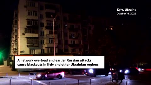 Network overload triggers blackouts in Kyiv, Ukrainian regions