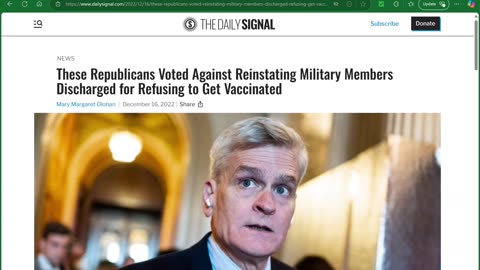 LOUISIANA SENATOR BILL CASSIDY (R): PLEASE LISTEN & VOTE RFK JR IN AS HHS SECRETARY!