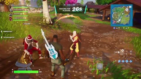 me playing fortnite