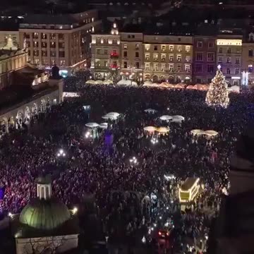 This is Christmas in Krakow, Poland. This was once a Normality in Europe.